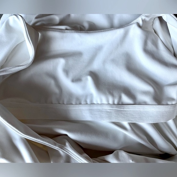 ANTHROPOLOGIE Daily Practices Slim Stretch Ivory Color Midi Dress - Picture 9 of 12